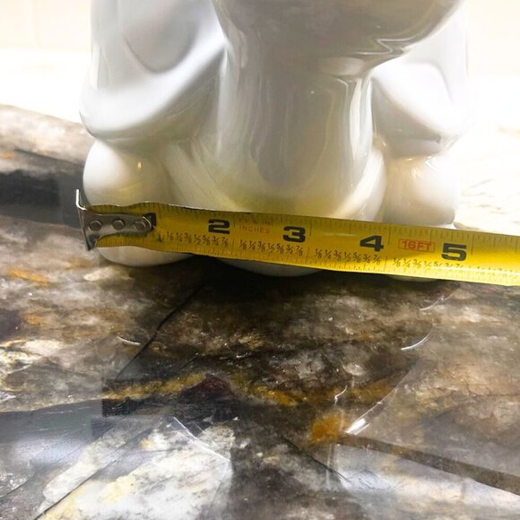 NWT Vintage White Turtle Animal Ceramic Planter - Picture 8 of 8